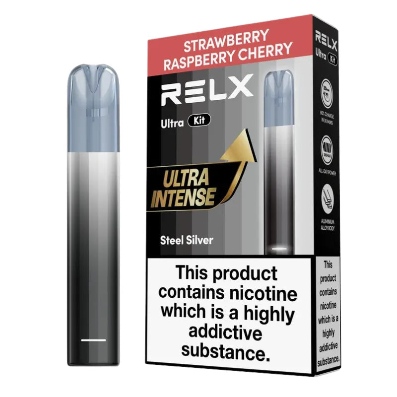 Relx Ultra Vape Kit Strawberry Raspberry Cherry Flavour