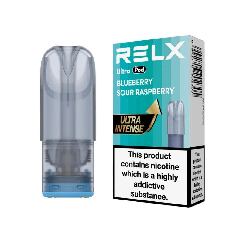 Relx Ultra Vape Pods Blueberry Sour Raspberry Flavour