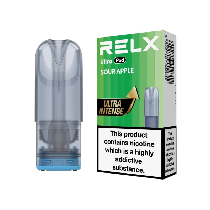 Relx Ultra Vape Pods Sour Apple Flavour