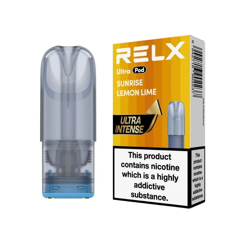 Relx Ultra Vape Pods Sunrise Lemon Lime Flavour