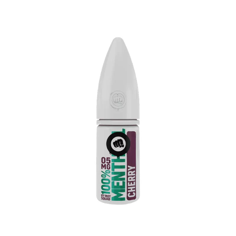 Riot Squad Menthol Range Nicotine Salt Vape Liquid Cherry Flavour
