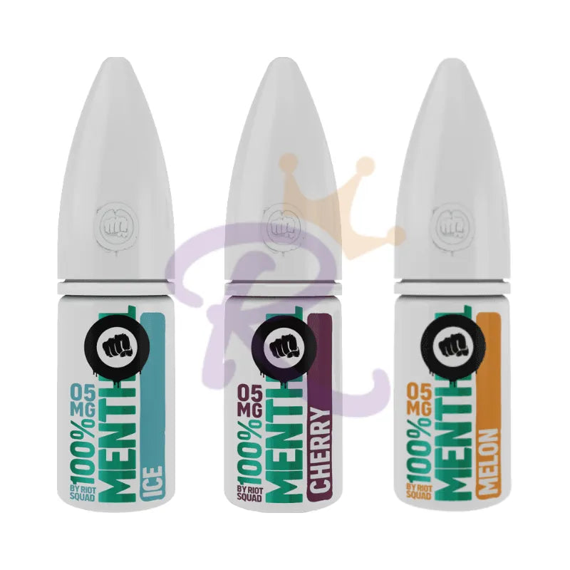 Riot Squad Menthol Range Nicotine Salt Vape Liquid