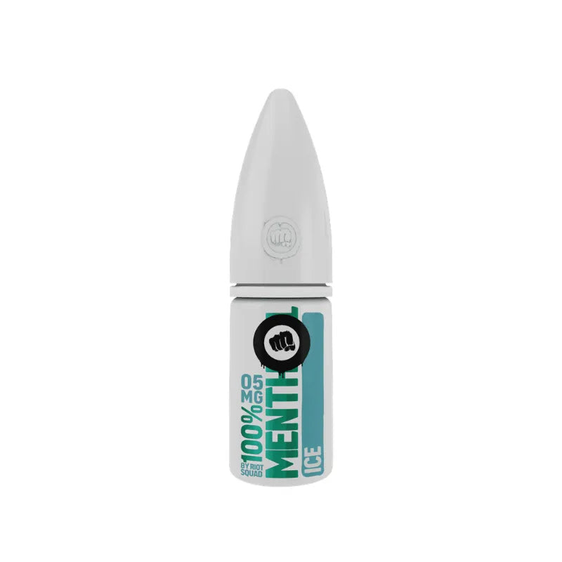 Riot Squad Menthol Range Nicotine Salt Vape Liquid Ice Flavour