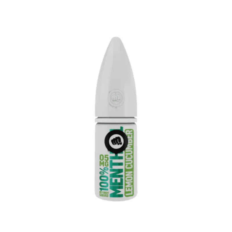 Riot Squad Menthol Range Nicotine Salt Vape Liquid Lemon Cucumber Flavour