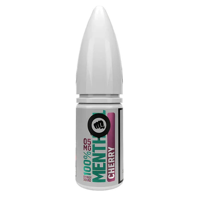 Riot Squad Nicotine Salt Vape Liquid Menthol Cherry Flavour