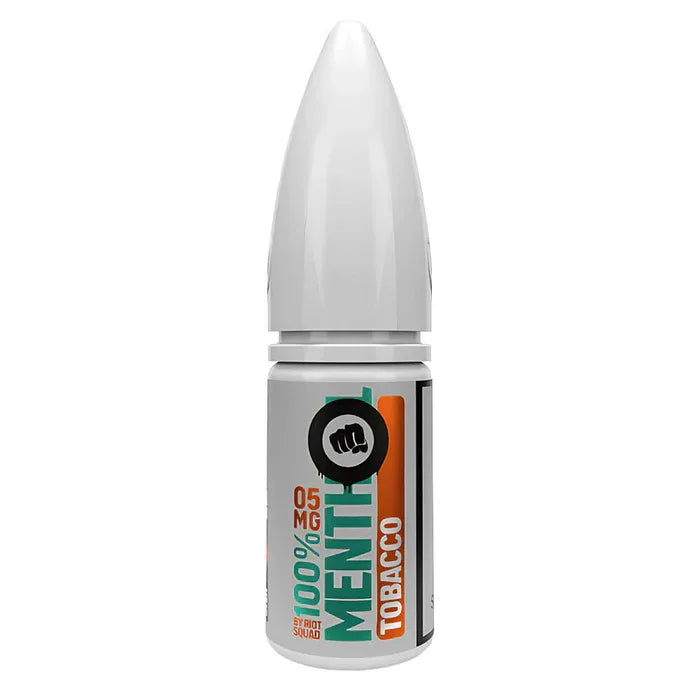Riot Squad Nicotine Salt Vape Liquid Menthol Tobacco Flavour