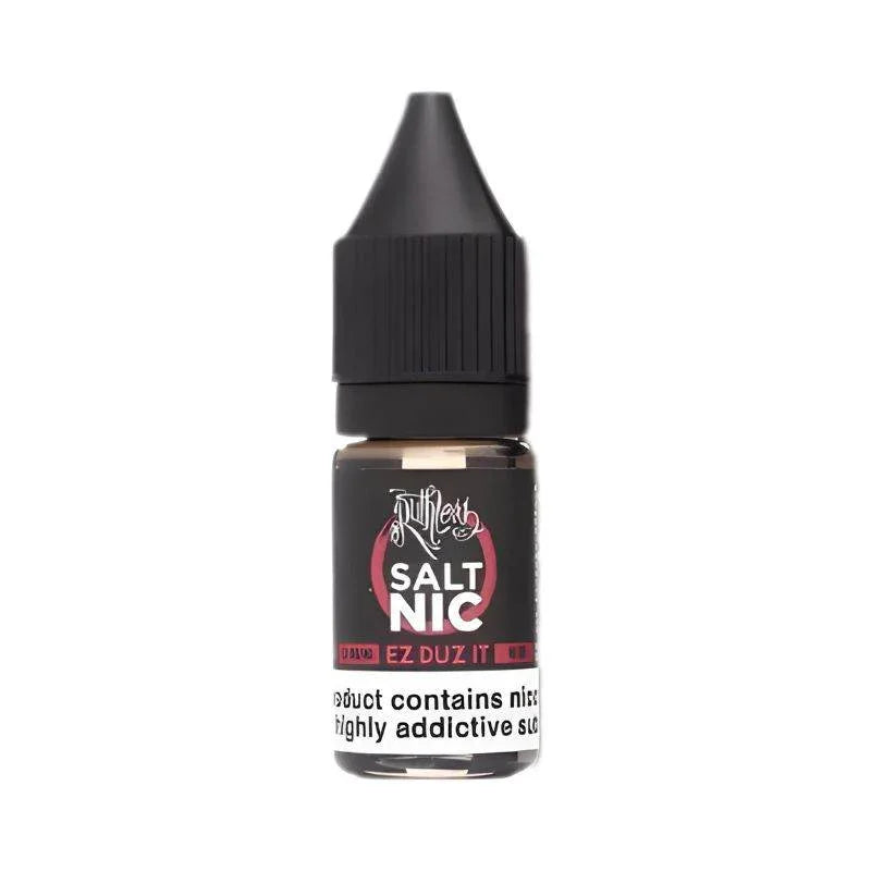 Ruthless Vapour Nicotine Salt E-liquid EZ Duz It Flavour