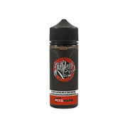Ruthless Red 100ml shortfill e-liquid bottle with black cap and red label for vaping