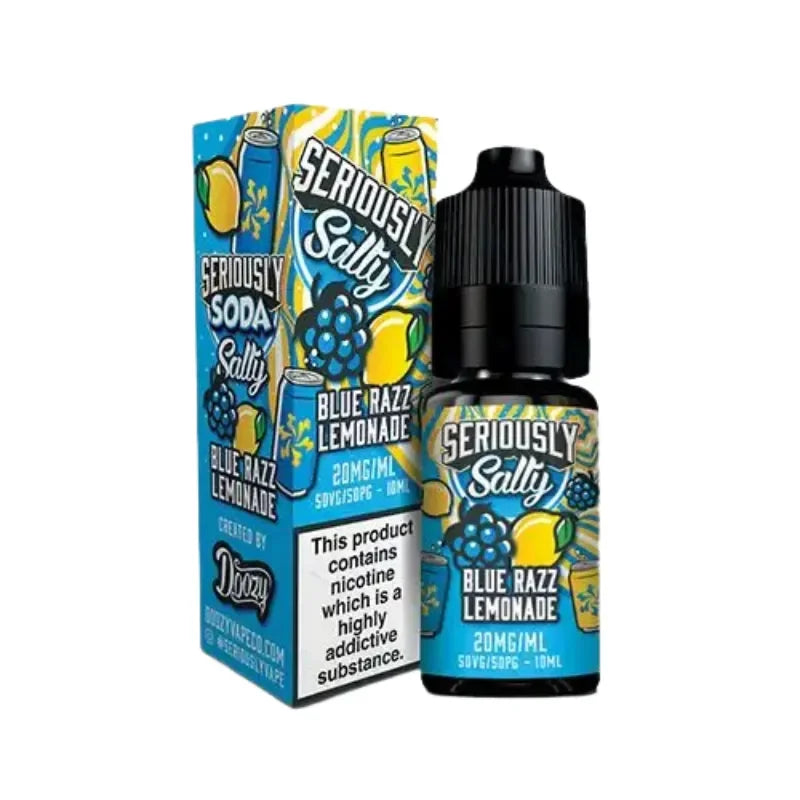 Doozy Seriously Nicotine Salt E-liquid Blue Razz Lemonade Flavour