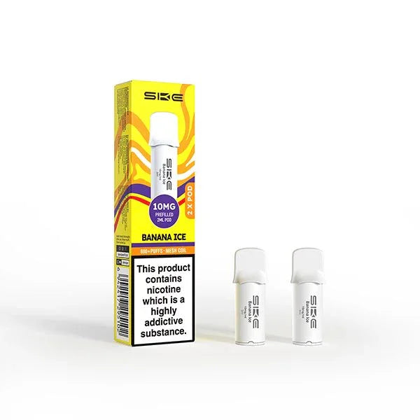 SKE 600 Pro Vape Pods Banana Ice 10MG Flavour