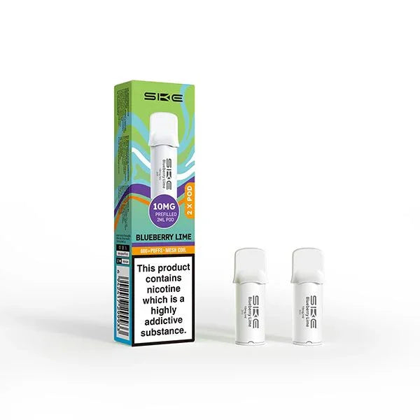 SKE 600 Pro Vape Pods Blueberry Lime 10MG Flavour