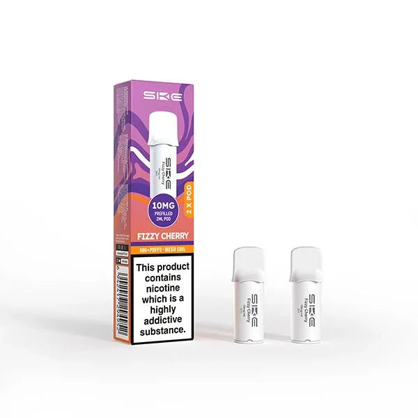 SKE 600 Pro Vape Pods Fizzy Cherry 10MG Flavour