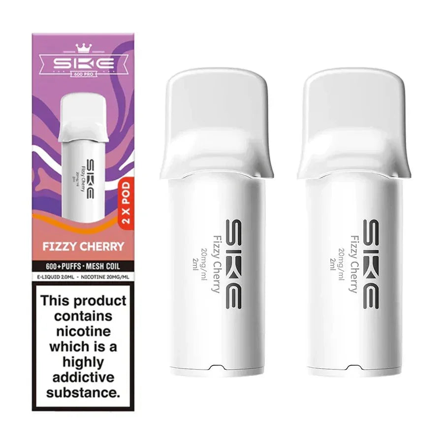 SKE 600 Pro Vape Pods Fizzy Cherry 20MG Flavour