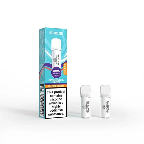 SKE 600 Pro Vape Pods Fresh Menthol Mojito 10MG Flavour