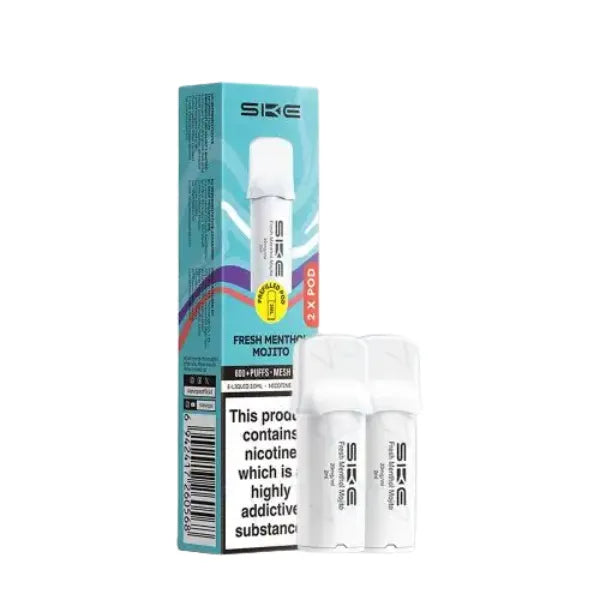 SKE 600 Pro Vape Pods Fresh Menthol Mojito 20MG Flavour