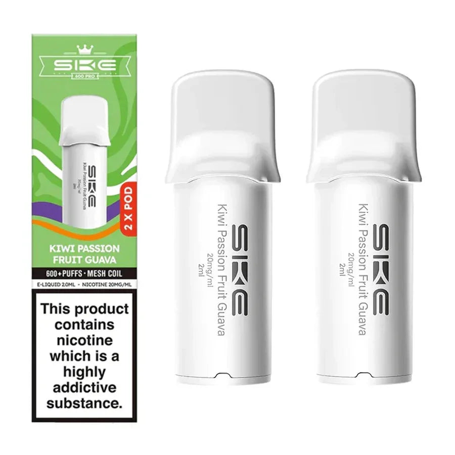 SKE 600 Pro Vape Pods Kiwi Passion Fruit Guava 20MG Flavour