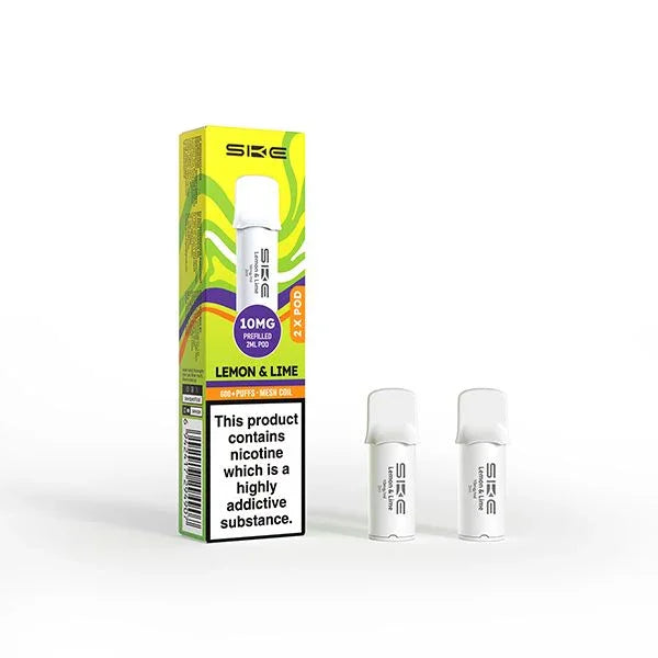 SKE 600 Pro Vape Pods Lemon And Lime 10MG Flavour