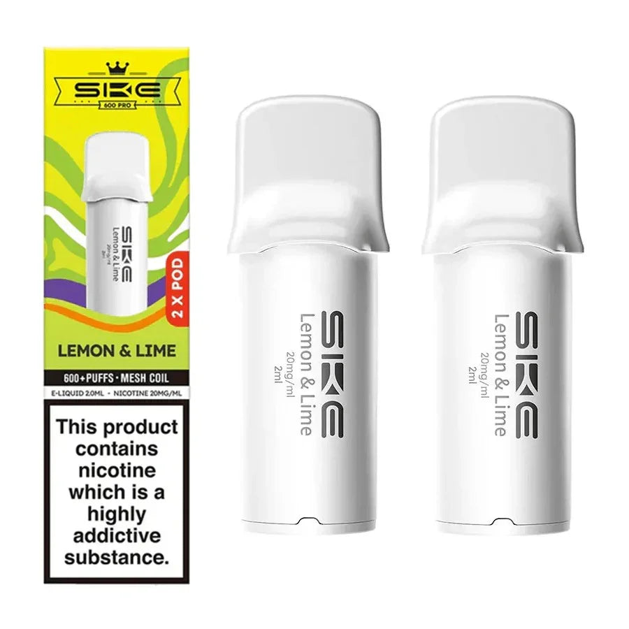 SKE 600 Pro Vape Pods Lemon And Lime 29MG Flavour
