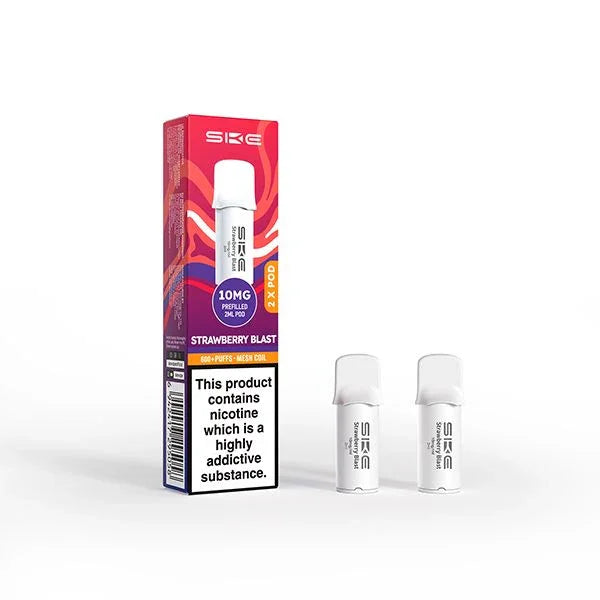 SKE 600 Pro Vape Pods Strawberry Blast 10MG Flavour