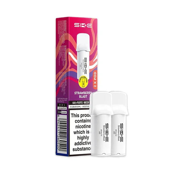 SKE 600 Pro Vape Pods Strawberry Blast 20MG Flavour