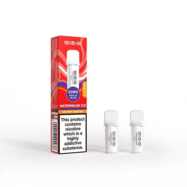 SKE 600 Pro Vape Pods Watermelon Ice 10MG Flavour