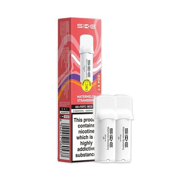 SKE 600 Pro Vape Pods Watermelon Strawberry 20MG Flavour