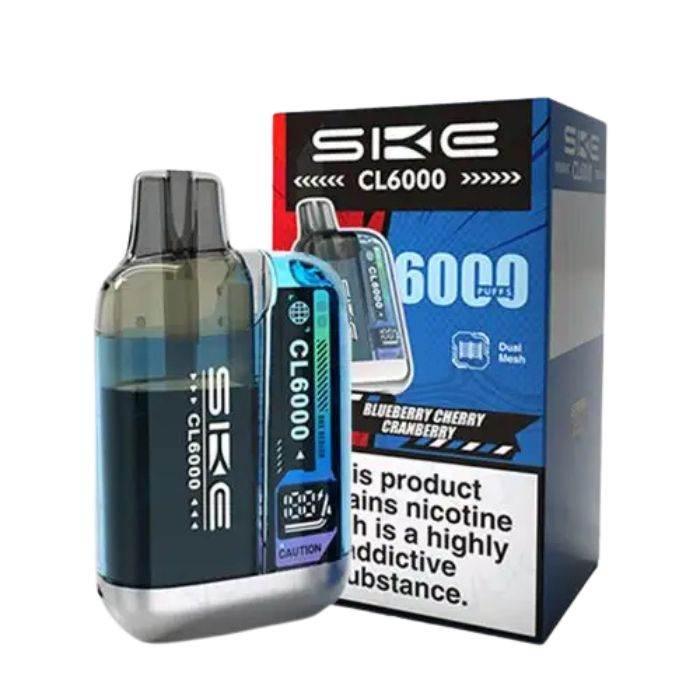 Ske Crystal Cl6000 Prefilled Vape Kit Blueberry Cherry Cranberry Flavour
