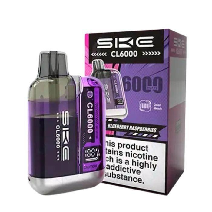 Ske Crystal Cl6000 Prefilled Vape Kit Blueberry Raspberries Flavour