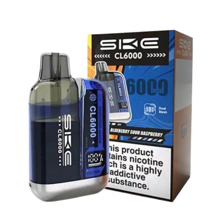 Ske Crystal Cl6000 Prefilled Vape Kit Blueberry Sour Raspberry Flavour