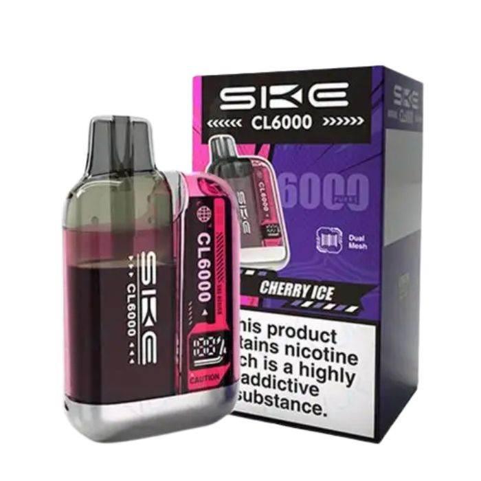 Ske Crystal Cl6000 Prefilled Vape Kit Cherry Ice Flavour