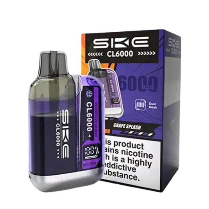 Ske Crystal Cl6000 Prefilled Vape Kit Grape Splash Flavour