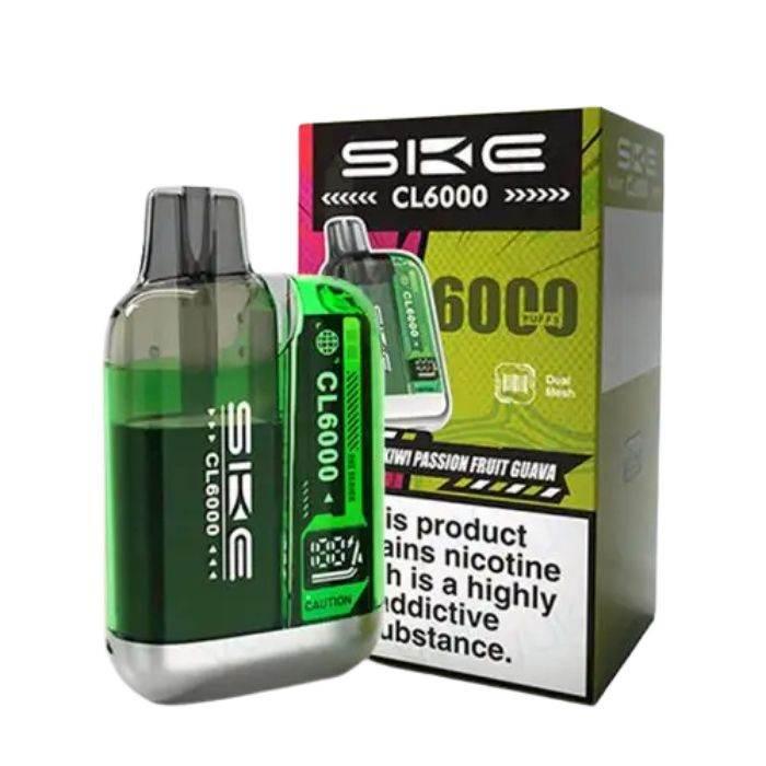 Ske Crystal Cl6000 Prefilled Vape Kit Kiwi Passion Fruit Guava Flavour