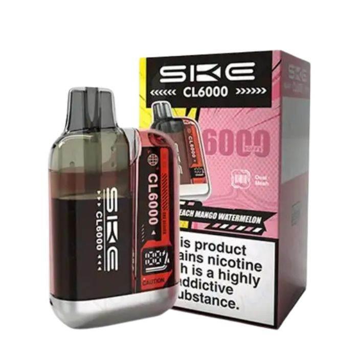 Ske Crystal Cl6000 Prefilled Vape Kit Peach Mango Watermelon Flavour