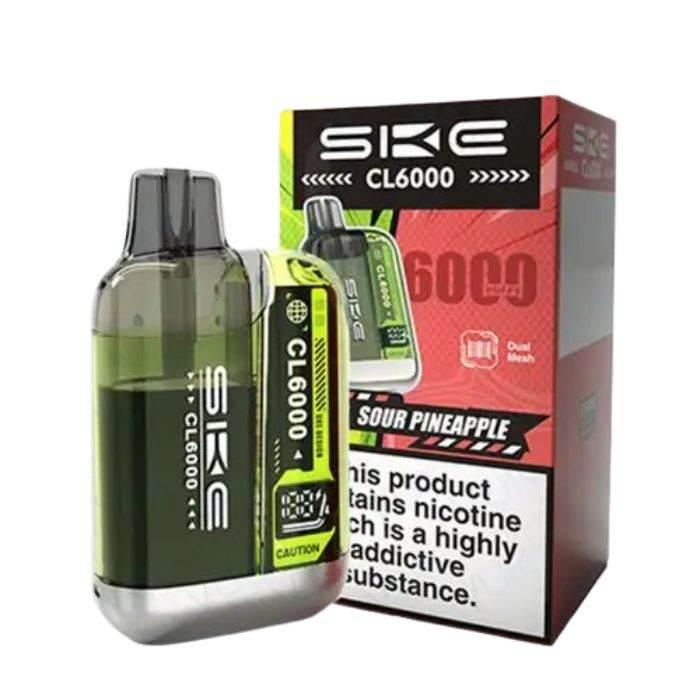 Ske Crystal Cl6000 Prefilled Vape Kit Sour Pineapple Flavour