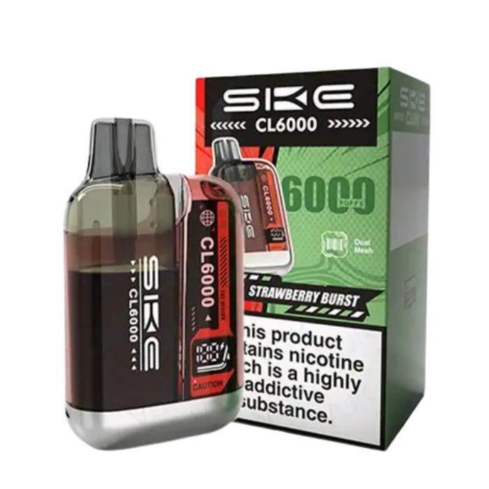 Ske Crystal Cl6000 Prefilled Vape Kit Strawberry Burst Flavour