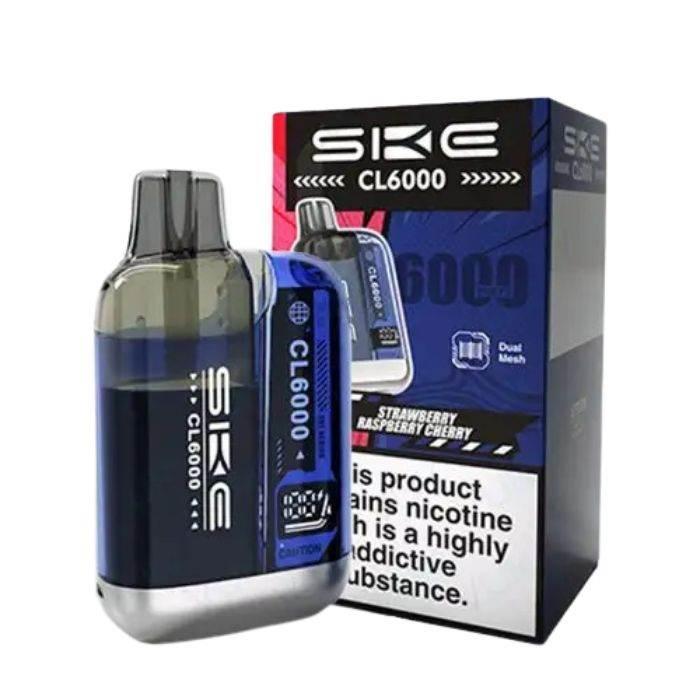 Ske Crystal Cl6000 Prefilled Vape Kit Strawberry Raspberry Cherry Flavour