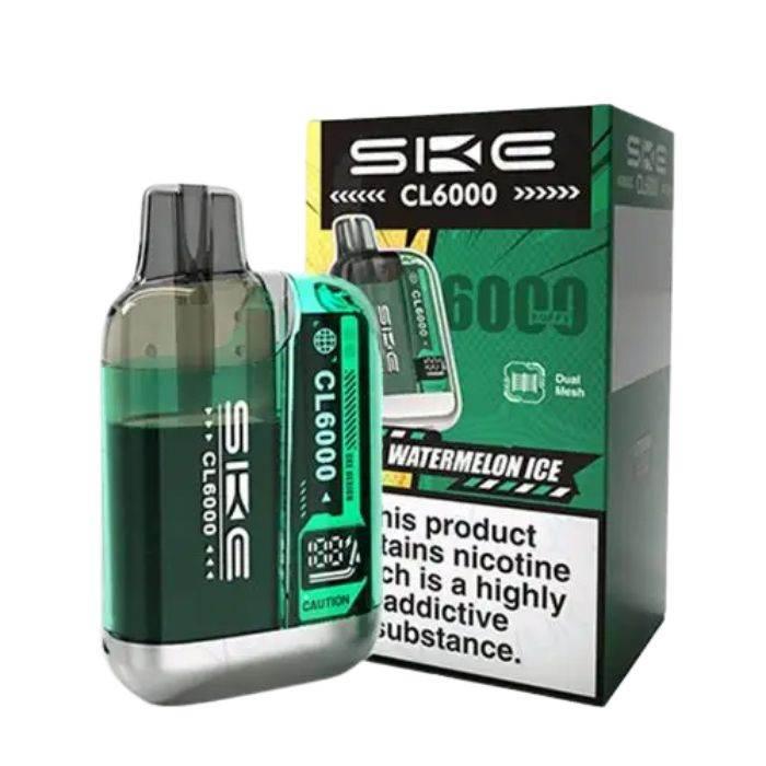 Ske Crystal Cl6000 Prefilled Vape Kit Watermelon Ice Flavour