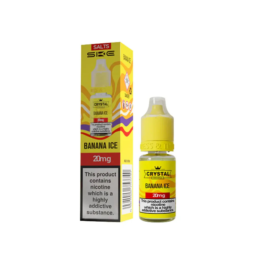 SKE Crystal Original Nic Salt Vape Juice Banana Ice Flavour
