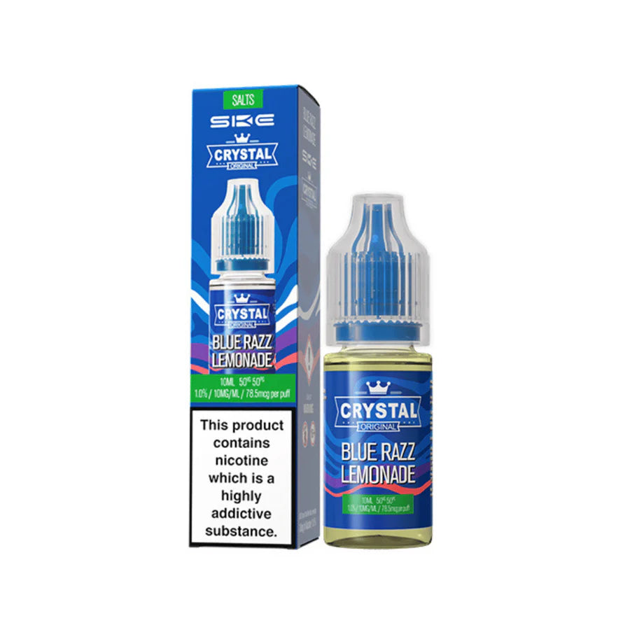 SKE Crystal Original Nic Salt Vape Juice Blue Razz Lemonade Flavour