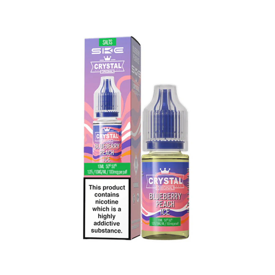 SKE Crystal Original Nic Salt Vape Juice Peach Ice Flavour