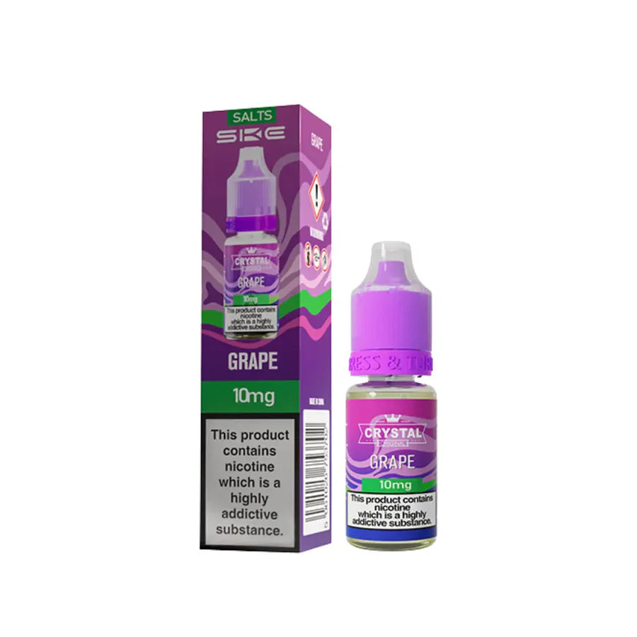 SKE Crystal Original Nic Salt Vape Juice Grape Flavour