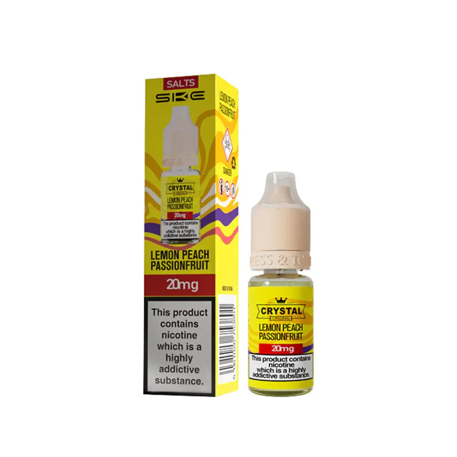 SKE Crystal Original Nic Salt Vape Juice Lemon Peach Passionfruit Flavour