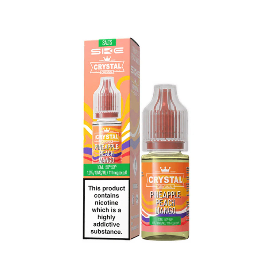 SKE Crystal Original Nic Salt Vape Juice Pineapple Peach Mango Flavour