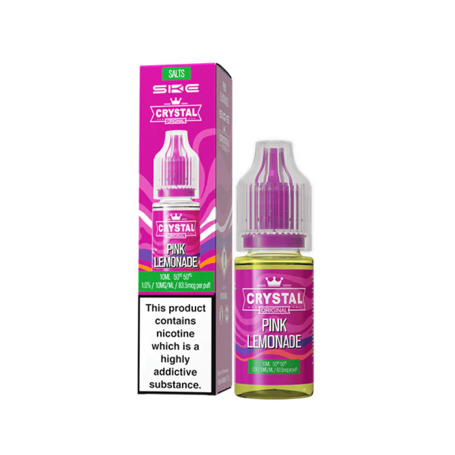 SKE Crystal Original Nic Salt Vape Juice Pink Lemonade Flavour
