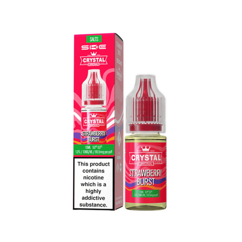 SKE Crystal Original Nic Salt Vape Juice Strawberry Burst Flavour