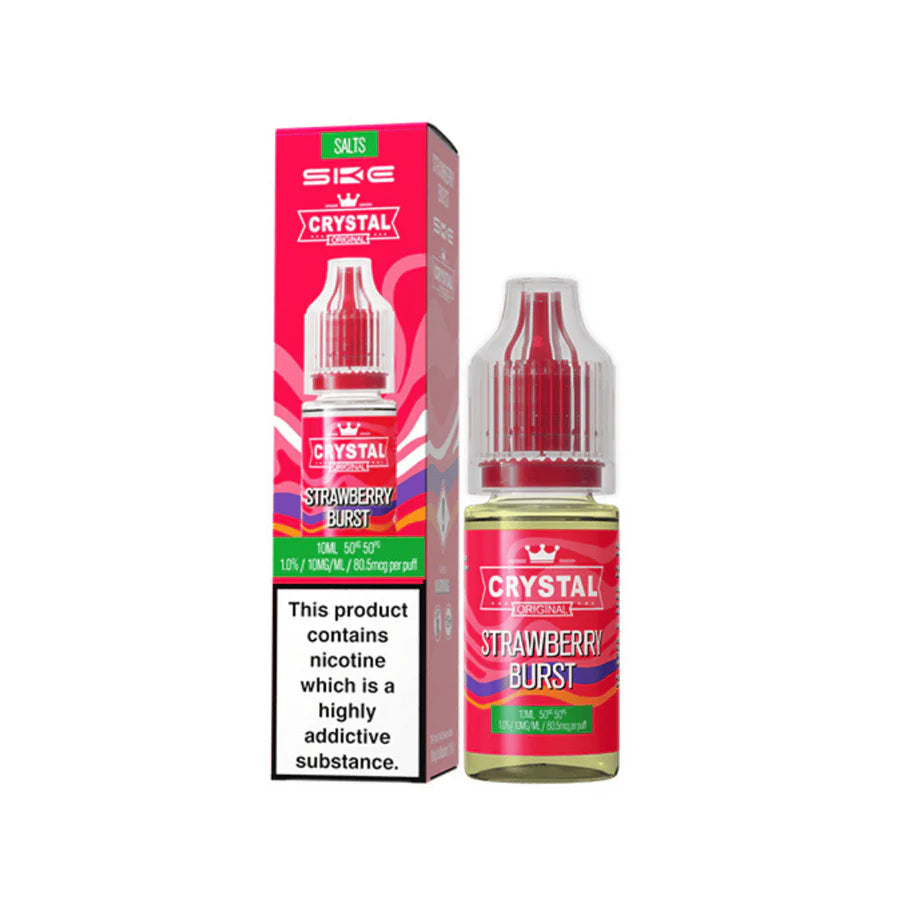 SKE Crystal Original Nic Salt Vape Juice Strawberry Burst Flavour