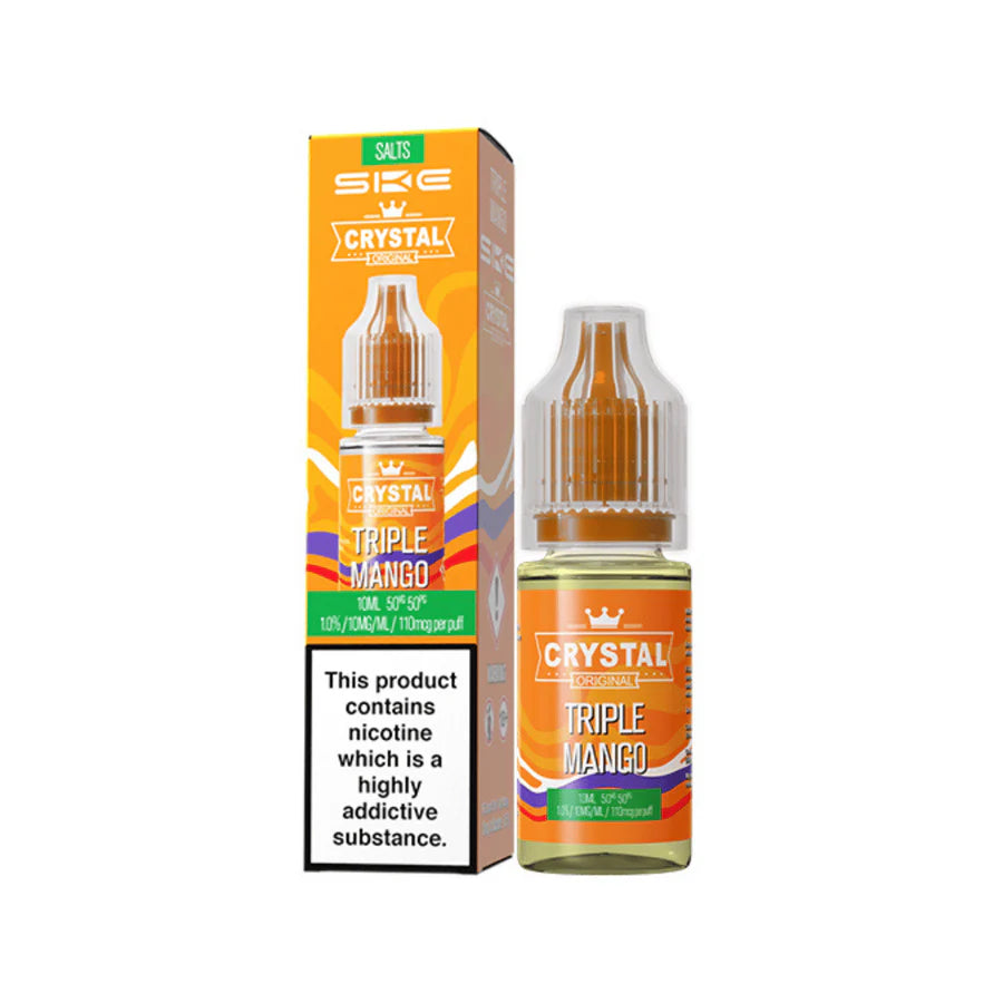 SKE Crystal Original Nic Salt Vape Juice Triple Mango Flavour
