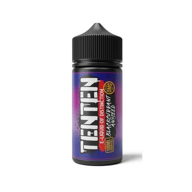 Tenten 100ML Shortfill Vape Liquid Blackcurrant Aniseed Flavour