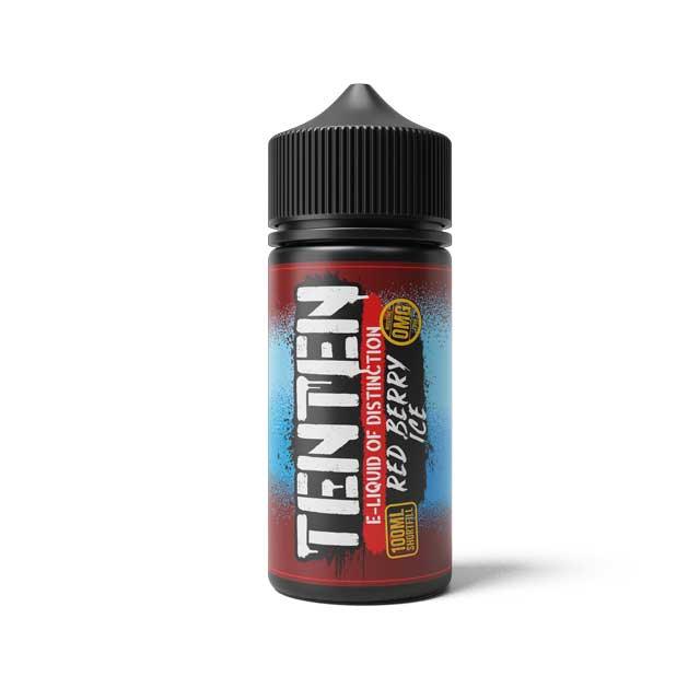 Tenten 100ML Shortfill Vape Liquid Red Berry Ice Flavour