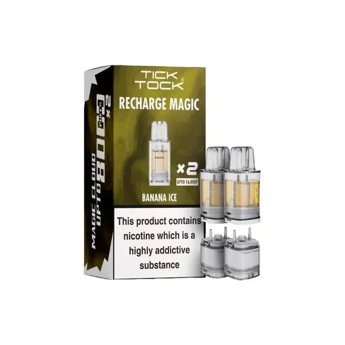 Tick Tock Magic 8000 Pods Banana Ice Flavour